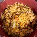 El cooksnap de Luis Alejandro Quinteros Sacoto cuando hizo Arroz con mariscos congelados.