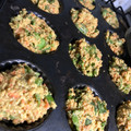 El cooksnap de Evelyn Batista cuando hizo Buñuelos de lechuga, calabacín y zanahoria al horno.