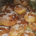 El cooksnap de ??? cuando hizo Rolls de canela veganos.