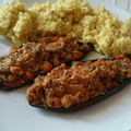El cooksnap de Isabel R. cuando hizo Berenjenas rellenas de cous cous y atún.