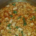 El cooksnap de Maria Jose Rodriguez Aniza cuando hizo Fideos a la cazuela con costilla de cerdo y salchichas.