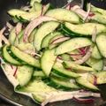 x's cooksnap of when they made Mr. Spock's cucumber salad.