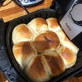 El cooksnap de Vilma Lencioni cuando hizo Pan de leche en freidora de aire.