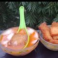 Rashmi Tandon का कुकस्नैप जब उन्होंने गाजर और टमाटर का सूप (gajar aur tamatar ka soup recipe in Hindi) बनाया था।