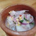 El cooksnap de Luciana Vicino cuando hizo Ceviche mixtoSalmón y lenguado.