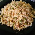 Jasper Mwenda's cooksnap of when they made Simple fried rice and peas.