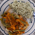 El cooksnap de Els Balzary cuando hizo Filete de pescado en jugo de verduras (V8) Sin grasa.