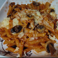 El cooksnap de Saray s cuando hizo Macarrones con tomate, chorizo y champiñones. Thermomix TM6.