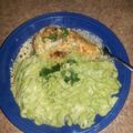 Dani's cooksnap of when they made AMIEs Green Spaghetti.