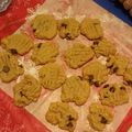 mc's cooksnap of when they made Peanut Butter Cookies with chocolate chips and walnuts.