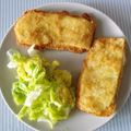 El cooksnap de Mari Carmen cuando hizo San jacobos de calabacín con jamón y queso.