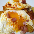 El cooksnap de lacocinarojadecris.blogspot.com cuando hizo Huevos rotos con patatas.