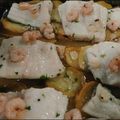 El cooksnap de Esmeralda Campos cuando hizo Bacalao al horno con gambas al ajillo.