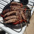 El cooksnap de Gaby cuando hizo Brochetas de Albóndiga & Cebollín.