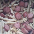 james.caldara's cooksnap of when they made Kielbasa, onion, and apples oh my!.