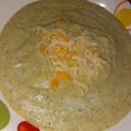 El cooksnap de Sabina Romero cuando hizo Puré de calabacín, pollo y quesito.