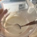 El cooksnap de Yeray Amores Morales cuando hizo Alioli de leche (sin huevo).