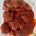 El cooksnap de Cecilia cuando hizo Rabo de ternera estofado.