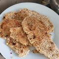 El cooksnap de Carow cuando hizo Milanesas de pollo y avena 😜.