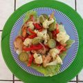 El cooksnap de Pablo Vargas cuando hizo Ensalada verde con pollo a la plancha.