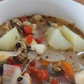 El cooksnap de Amanda Paredes cuando hizo Caldillo de mariscos.