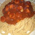 El cooksnap de Rocio Almonacid cuando hizo Fideos con tuco rápido de salchicha!.