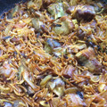 El cooksnap de Martíviri cuando hizo Fideuá de costillas y alcachofas.