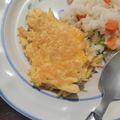 El cooksnap de Andrea Ortiz cuando hizo Tortitas de pollo.