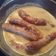 El cooksnap de mony cuando hizo Salchichas de pollo en salsa de cebolla.