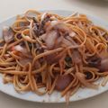 El cooksnap de Sylvia Sanchez cuando hizo Tallarín saltado criollo.