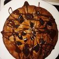 El cooksnap de Luna cuando hizo Brownie de chocolate y galletas oreo.