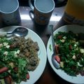 El cooksnap de Andres Leyton cuando hizo Ensalada de Espinaca, manzana y fresa.