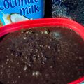 Cooksnap @RASA _KITCHEN semasa beliau membuat Bubur Pulut Hitam.