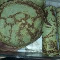 El cooksnap de lucho cuando hizo Crepes verdes de jamón y queso.
