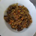 El cooksnap de Paola Fernández Blasco cuando hizo Arroz con higaditos de pollo.