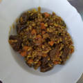 El cooksnap de Paola Fernández Blasco cuando hizo Arroz con higaditos de pollo.