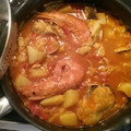 El cooksnap de Los Portales Ricarte cuando hizo Caldereta de merluza.