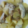 El cooksnap de Mari. V T cuando hizo Pechuga de pollo con champiñones y appletiser.