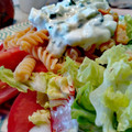 El cooksnap de Cook_and_Jud cuando hizo Ensalada de hélices de lenteja con salsa de queso fresco batido y mostaza.