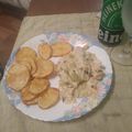El cooksnap de Héctor Fasciolo cuando hizo Pollo al verdeo con papas al pimentón.