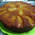 El cooksnap de Cesar cuando hizo Torta de manzana invertida.
