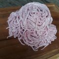 Cooksnap dari Devia Kitchen untuk resep 327. Mie Homemade Kulit Buah Naga Eggless