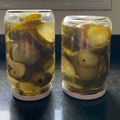 El cooksnap de Liliana Melonaro cuando hizo Pepinos Agridulces.