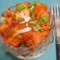 Bina Samir Telivala's cooksnap of when they made Stuffed medu vada chaat.