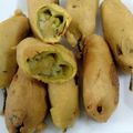 Charu Aggarwal's cooksnap of when they made Rajasthani Mirchi Bada or Pakoda.