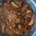 Cooksnap Audrey J semasa beliau membuat Sambal Sardin Goreng Cili Api Kentang.