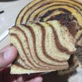 Cooksnap dari roza uzlifa untuk resep Marble Cake || Zebra Cake Putih Telur