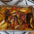El cooksnap de Solitary Wolf cuando hizo Muslos de pollo a la naranja.