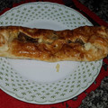 El cooksnap de glow López cuando hizo Hojaldre relleno con queso de cabra, rúcula, tomate y champiñones .