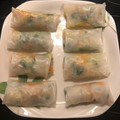 El cooksnap de Carlos Salas cuando hizo Rollitos de papel de arroz.